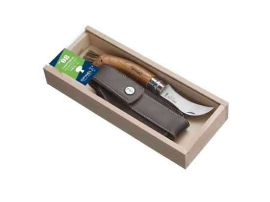 Opinel folding knife for mushroom pickers 08 in an elegant case