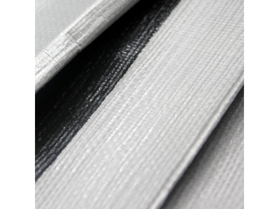 TARPAULIN PE Silver-Black Mega Thick, 260g/m2
