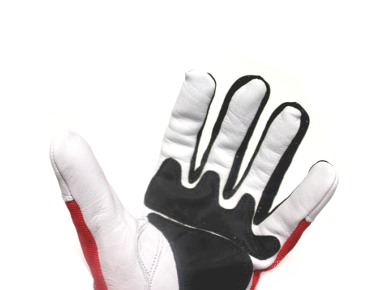 Felco 702 Leather/Spandex Protective Gloves White/Red