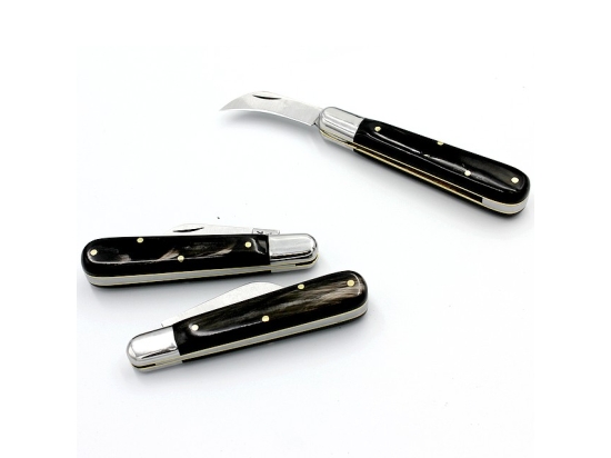 Due Buoi 244C Grafting Knife, Buffalo Horn