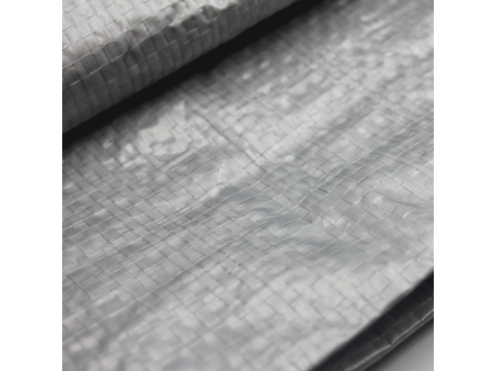 Tarpaulin 110g/m2 strong, green/silver, various sizes