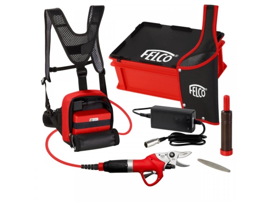 Felco 802 light and fast electric pruner with backpack
