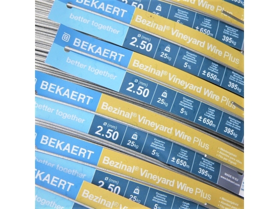 Bezinal Vineyard Wire Plus, for raspberries, grapes - 25kg coil