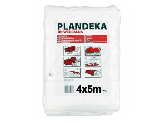Tarpaulin 55g/m2 universal, white/blue various sizes