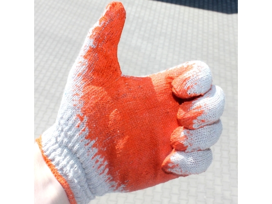 Vampire gardening gloves work cardboard