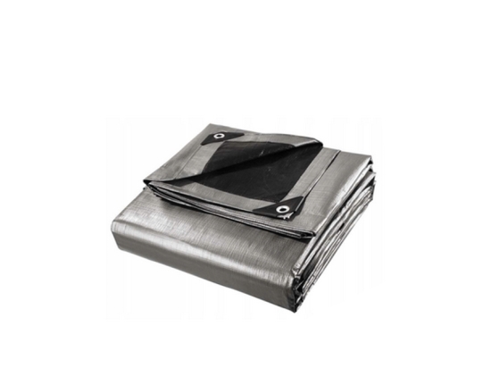 TARPAULIN PE Silver-Black Mega Thick, 260g/m2