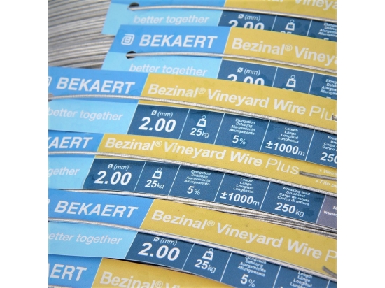 Bezinal Vineyard Wire Plus, for raspberries, grapes - 25kg coil