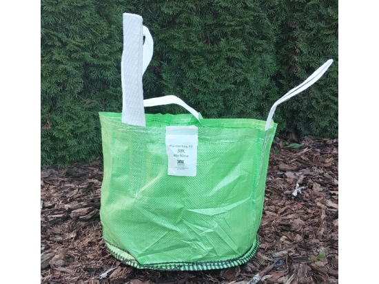 Planterbag II, pp woven container, flexible garden basket GREEN