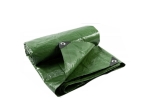 Tarpaulin 110g/m2 strong, green/silver, various sizes