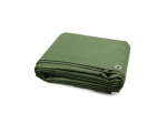 Tarpaulin 110g/m2 strong, green/silver, various sizes