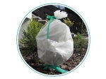 Winter protective hood white tied 80x120cm - set of 2