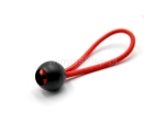 Fixing rubber bands with a ball, for tarpaulins, tents