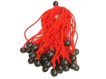 Fixing rubber bands with a ball, for tarpaulins, tents