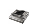 TARPAULIN PE Silver-Black Mega Thick, 260g/m2