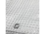Tarpaulin leno 100g reinforced, transparent