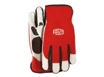 Felco 702 Leather/Spandex Protective Gloves White/Red