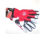 Felco 702 Leather/Spandex Protective Gloves White/Red
