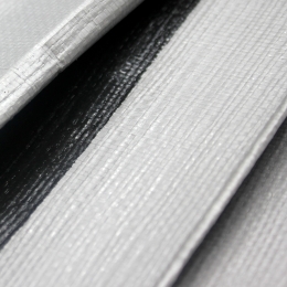 TARPAULIN PE Silver-Black Mega Thick, 260g/m2