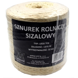 WIMAR 1820-TEX sisal string, 1375m, 6-pack