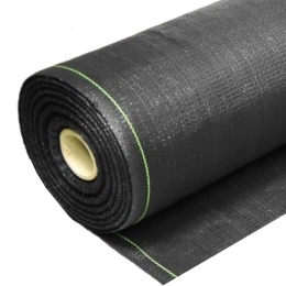 agrotextile 1.1x100m black, green stripes, 70g