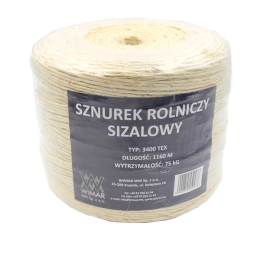 Agricultural sisal twine 3400-TEX, pack of 6