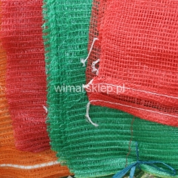 Mesh raschel bag 50x80cm, load capacity 25-30kg, various colours